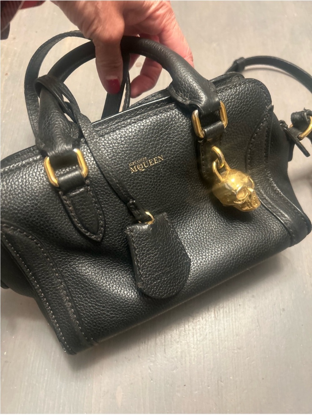 Alexander McQueen 2 way hard skull bag ⭐️